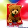 Teddy mit Plüschrose in Geschenk-Box