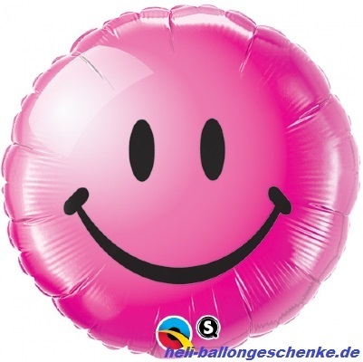Folienballon "Smiley Face wild berry"