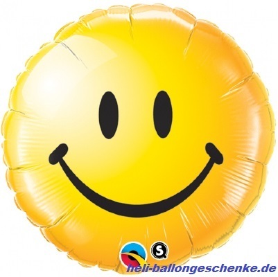 Folienballon "Smiley Face yellow"