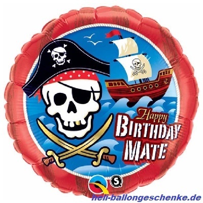Folienballon "Happy Birthday, Mate"