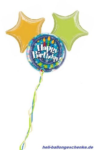 Ballonbukett "Happy Birthday", Spirale