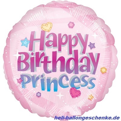 Folienballon "Happy Birthday, Princess"