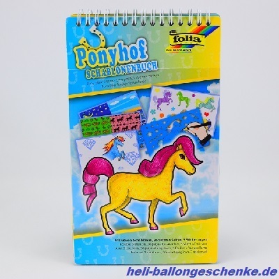 Schablonen Buch "Ponyhof"