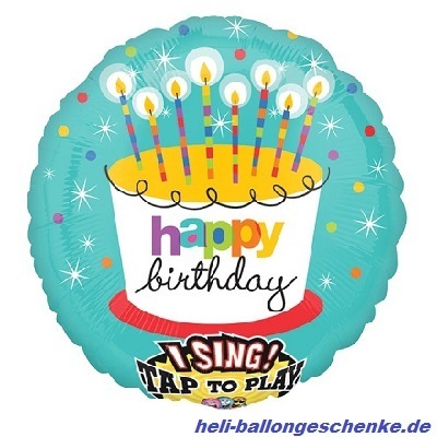 Singender FB "Happy Birthday", Kerzen