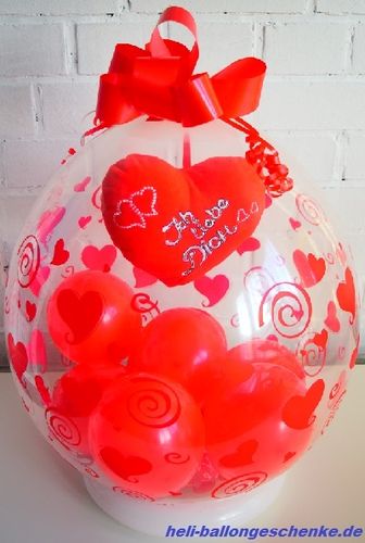 Geschenkballon "Ich liebe Dich"